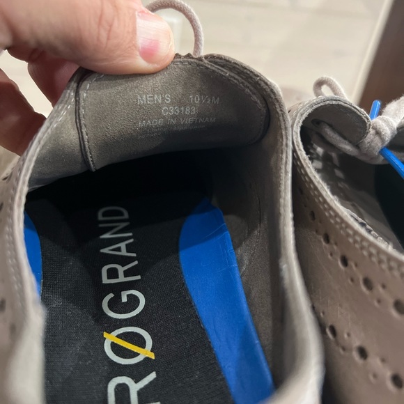 Cole Haan ZeroGrand, gray leather, size 10 1/2 - Picture 7 of 8